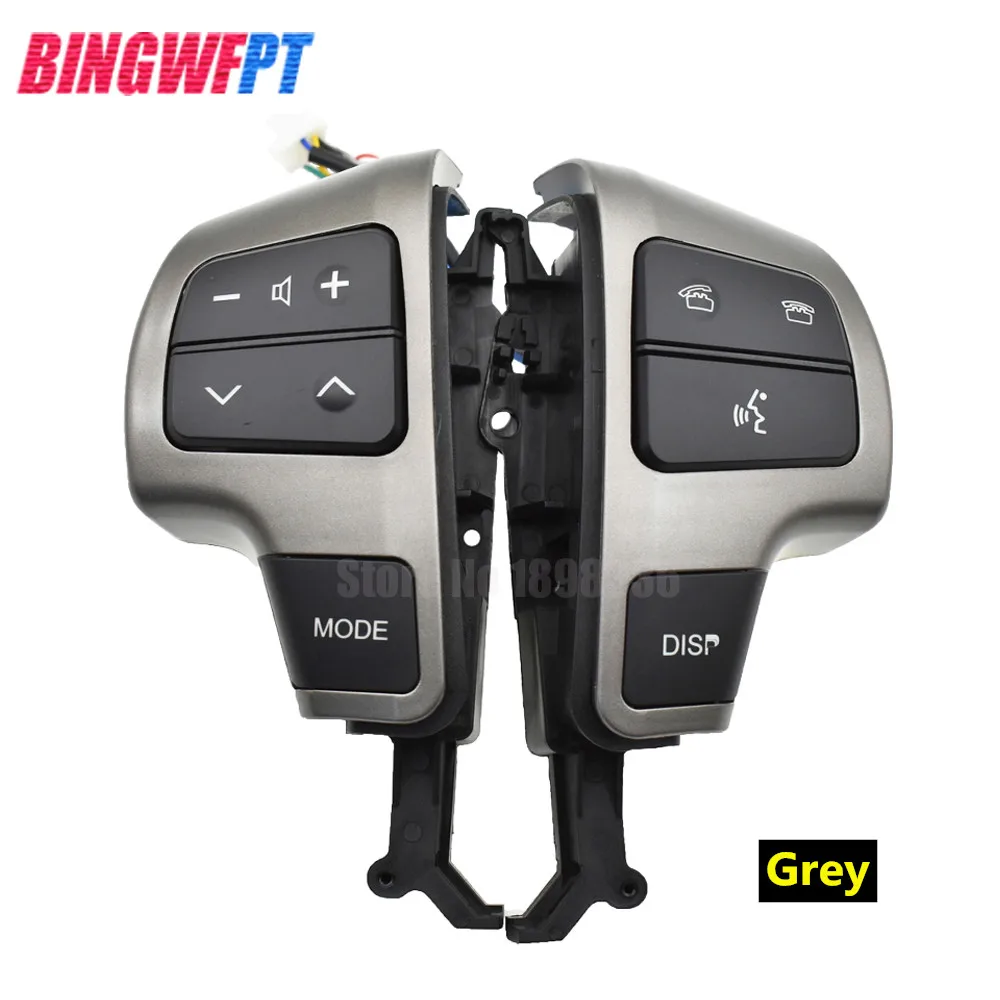 New Steering PAD Audio Control Switch 8425060050 For Toyota LAND CRUISER 200 2008-2011 OEM 84250-60050 Gray & Silver Color