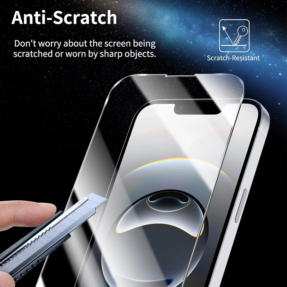 Phenvel Transparency Protective Glass For IPHONE 17E 16E 3PC Anti Shatter Tempered Glass Screen Protector