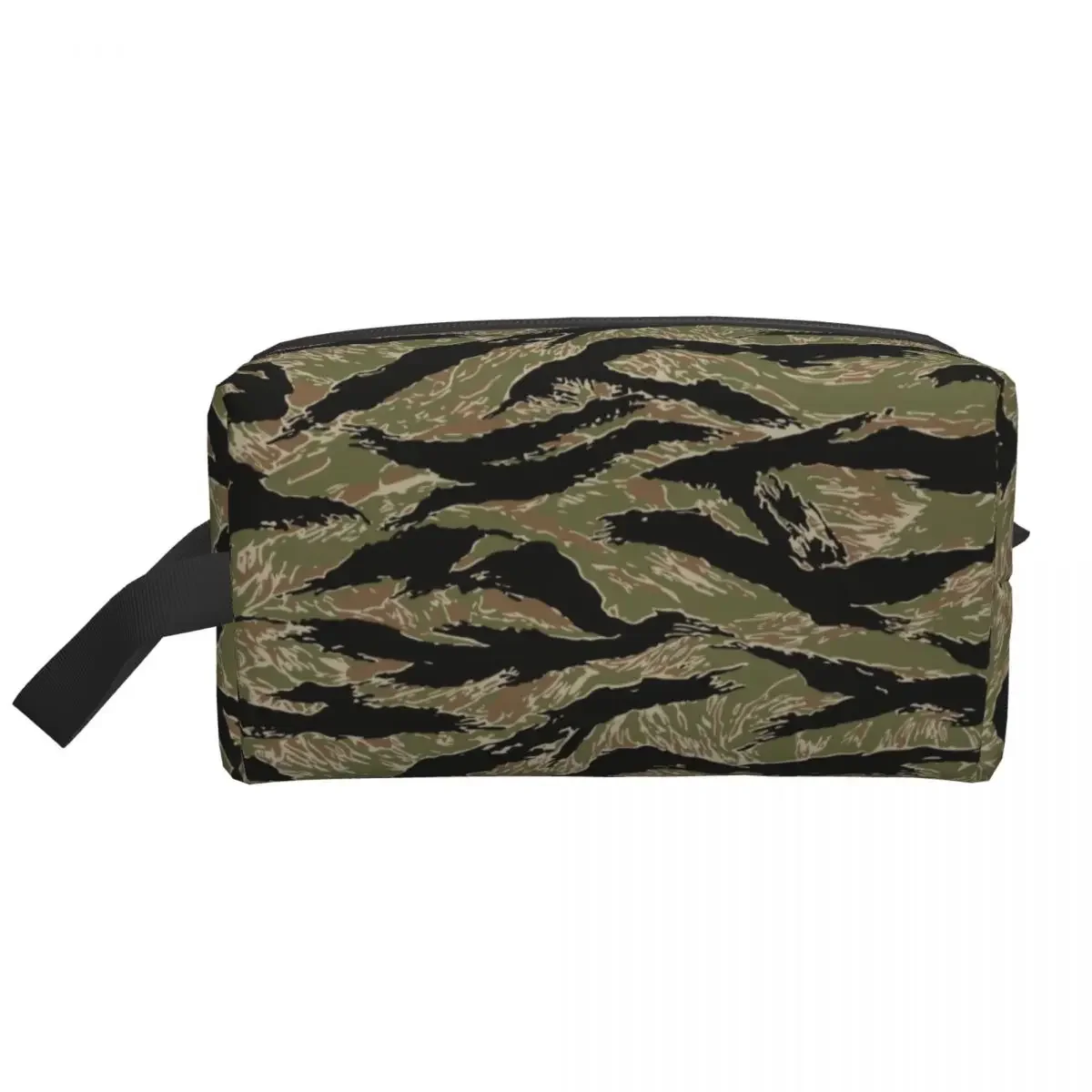 Tiger Stripe Camo Makeup Bag Women Travel Cosmetic Organizer Fashion Military Tactical Camouflage Storage Toiletry Bags