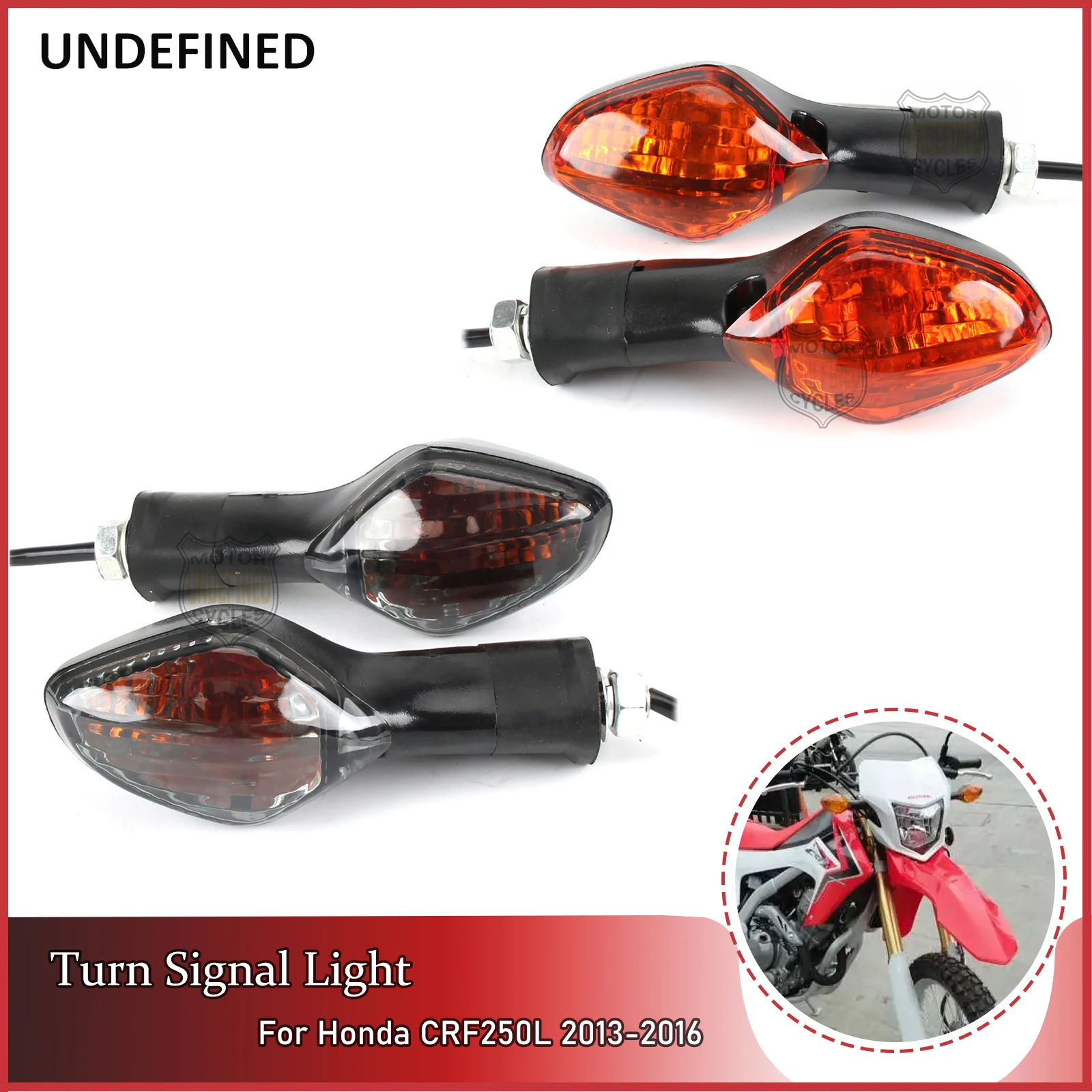 

Turn Signal Light Motorcycle Indicator Blinker Lamp Smoke Amber For Honda CRF250L CRF 250L 2013-2016 Accessories