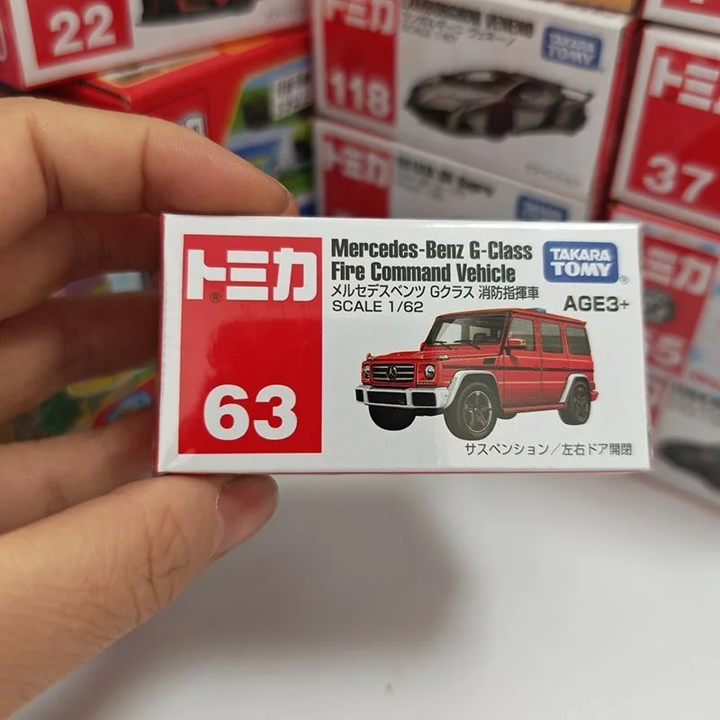 

Takara Tomy Tomica No.63 Mercedes-Benz G-Class Fire Command Veile Cars Alloy Diecast Metal Model Kids Xmas Gift Toys for Boys