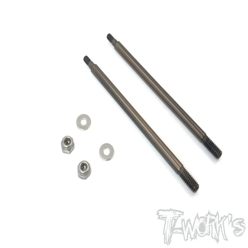 Arbre de choc arrière enduit DLC, Original T works TO-261-MP9, 63mm (pour Kyosho MP9 TKI3/TKI4 /MP9E /MP9E EVO/MP10), 2 pièces. Pièce Rc