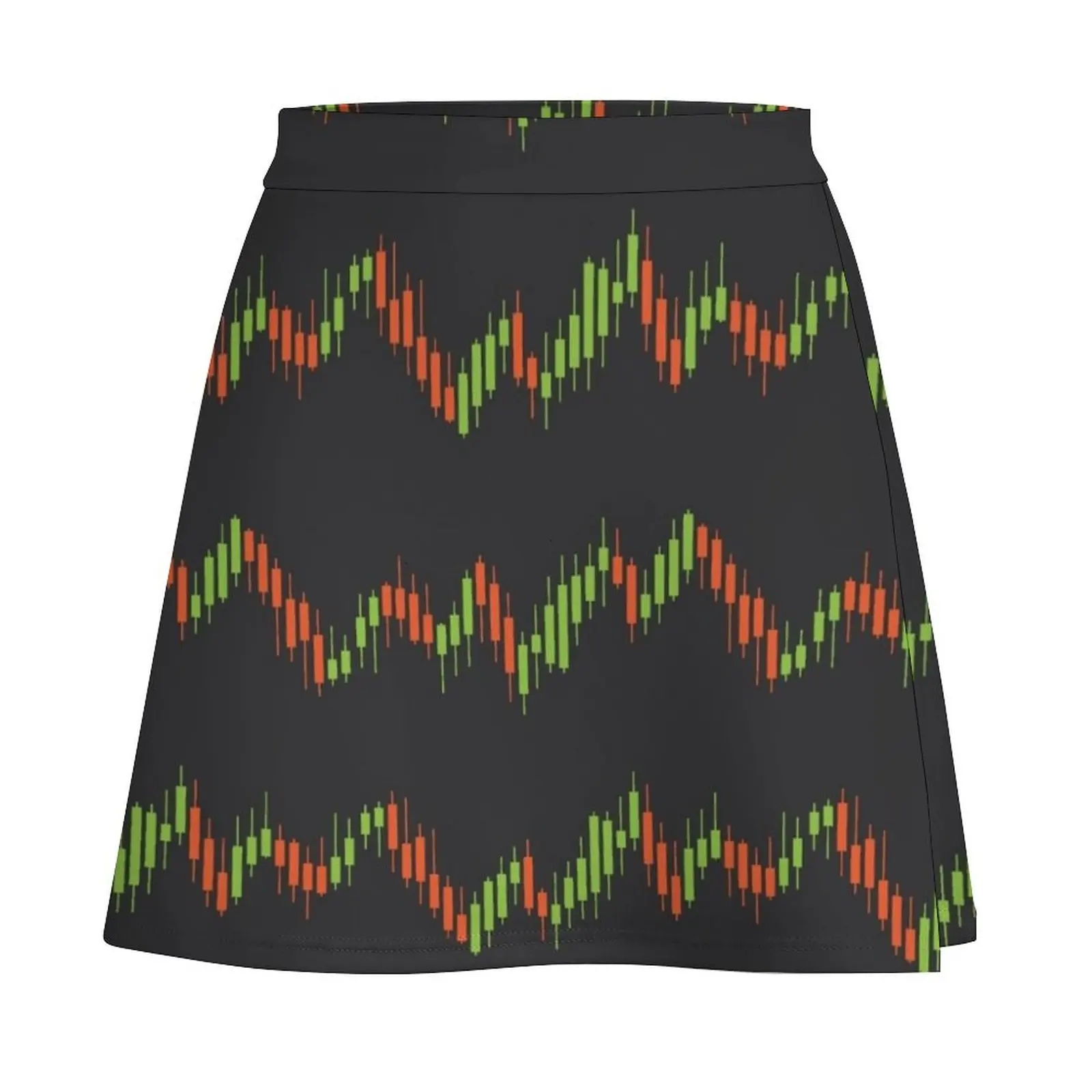 Stock market graph Mini Skirt cosplay skirt skirt women's clothing trend 2025 Mini