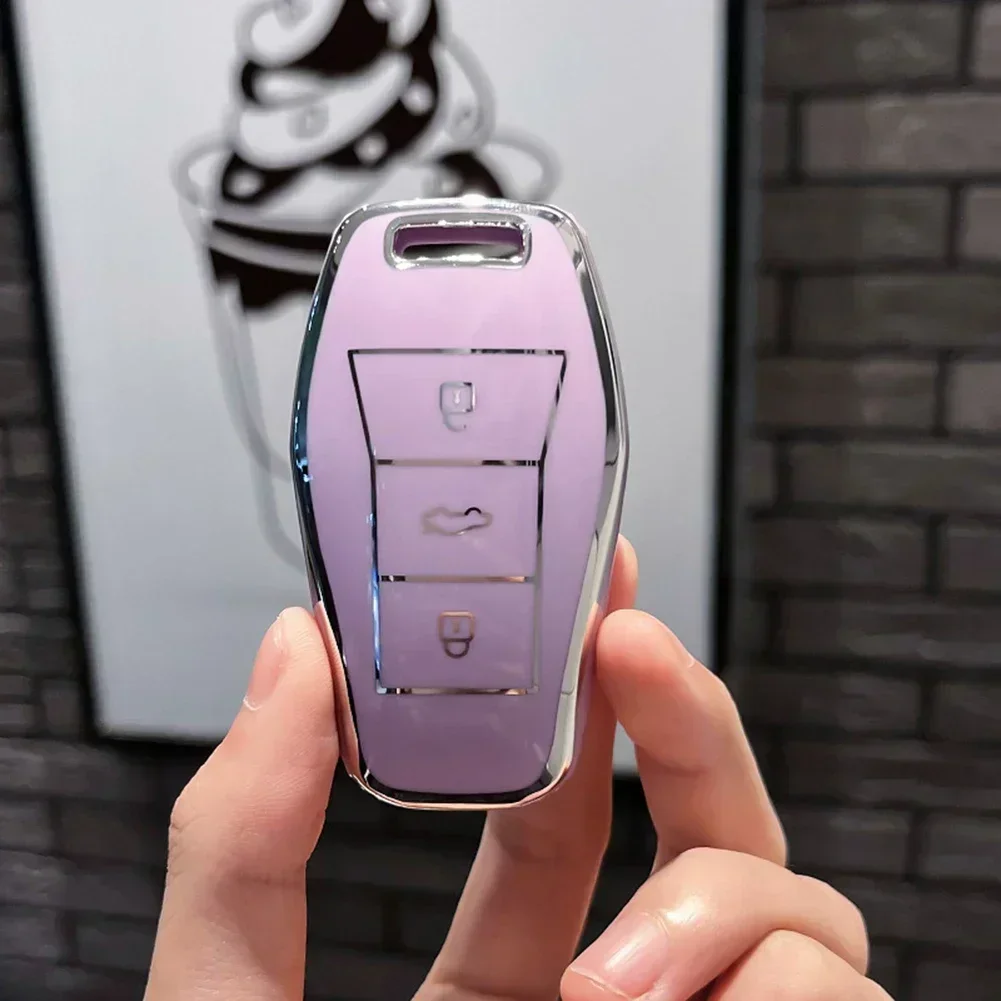 Universal Car Remote Key Case Cover Shell Fob For JAC SOL E10X QX X7 X8 E50 X6 A5 Elegant Color-coordinated Key Cover