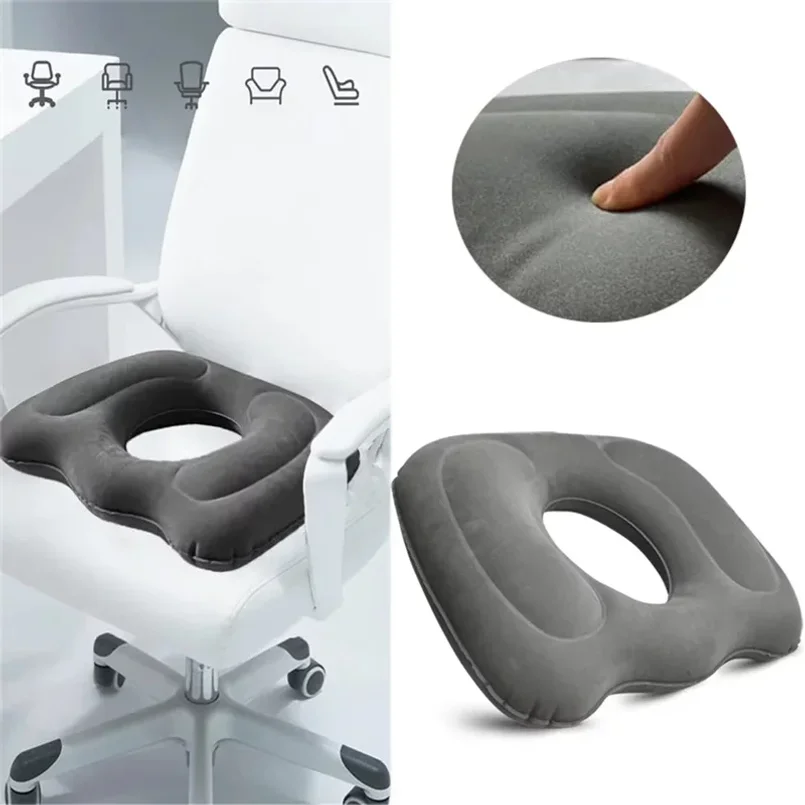 Donut Seat Cushion Hemorrhoid Inflatable Seat Pad Cushion for Office Chair Car Wheelchair Pain Relief Good Seat Comfort