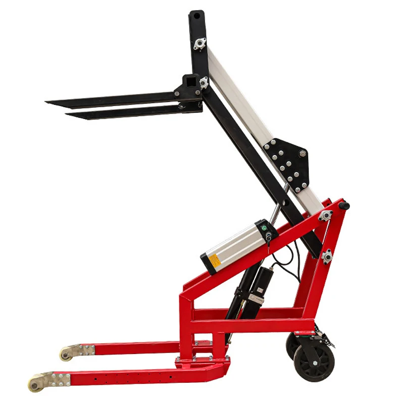 Portable Electric Hydraulic Forklift, Articulated Loader, Compact and Maneuverable Manual Pallet Jack with Lifting (Customized)