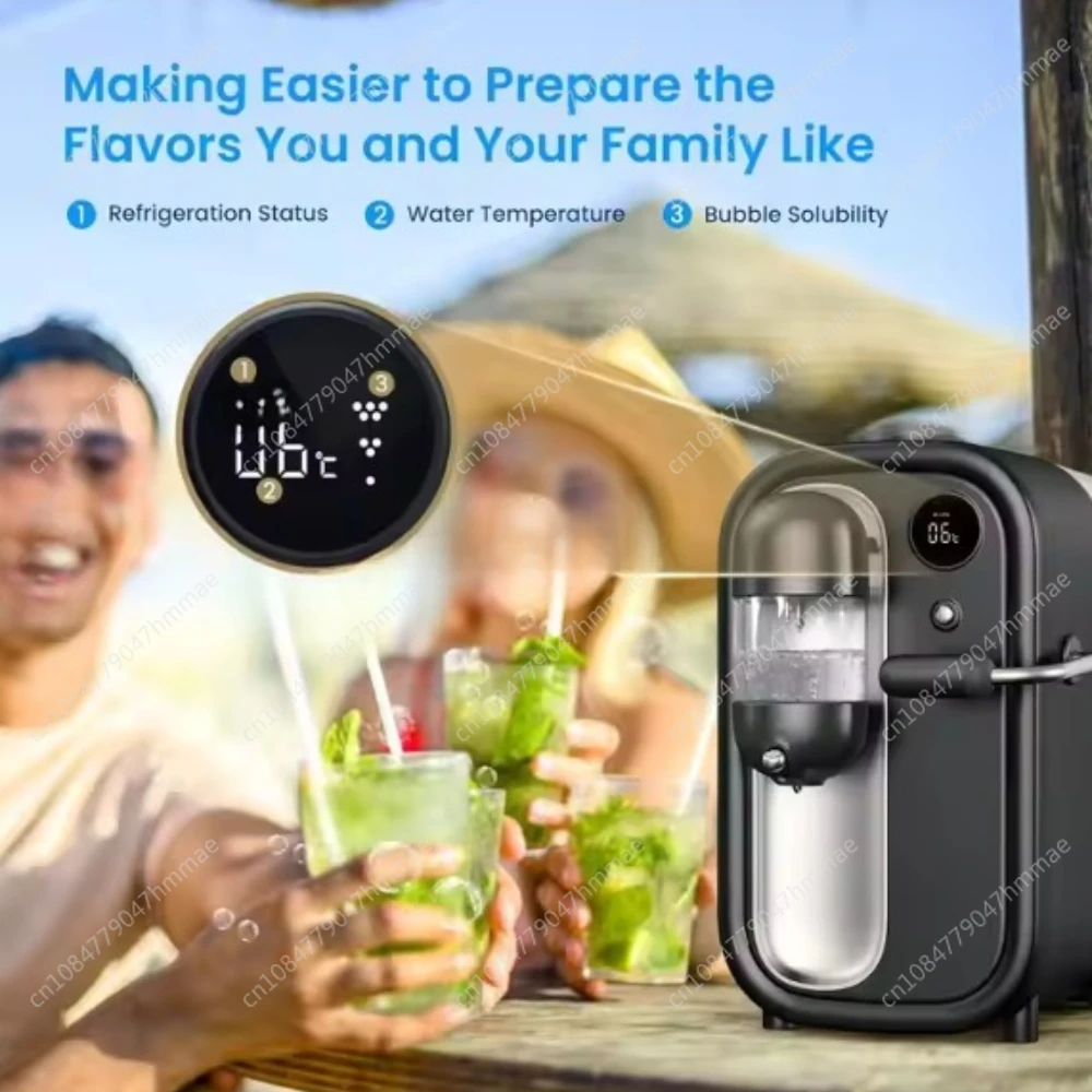 

Cooling 6 Degrees Celsius with LED Display and 1.6L Water Tank Home Use Soda and Sparkling Water Maker and Soda Maker