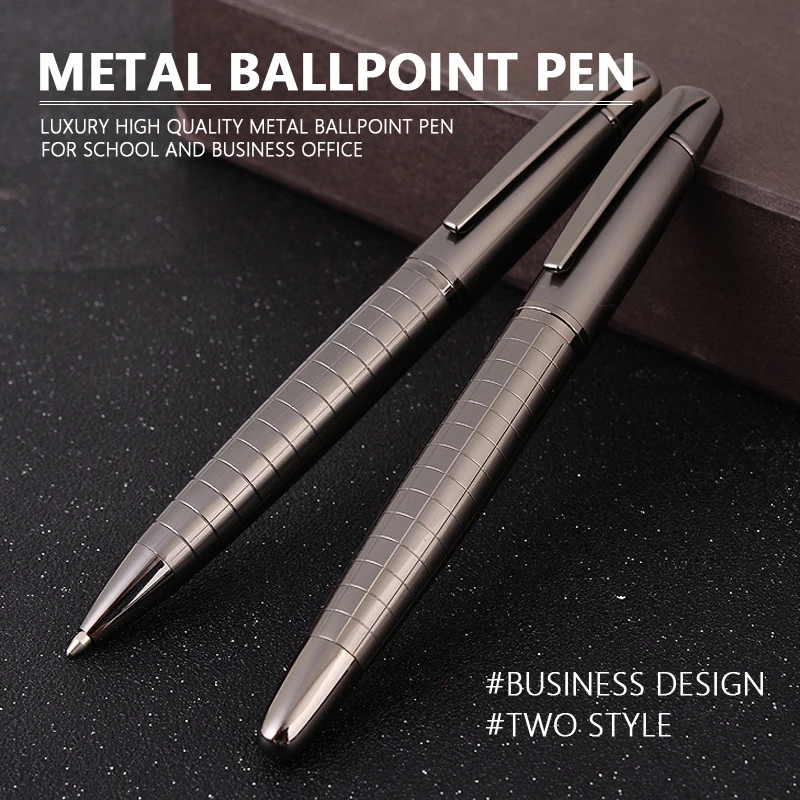 

Бизнес вращающаяся металлическая шариковая ручка высокого качества с черными чернилами, гладкая ручка-роллер для письма, ручка для подписи, офисные подарки, канцелярские принадлежности