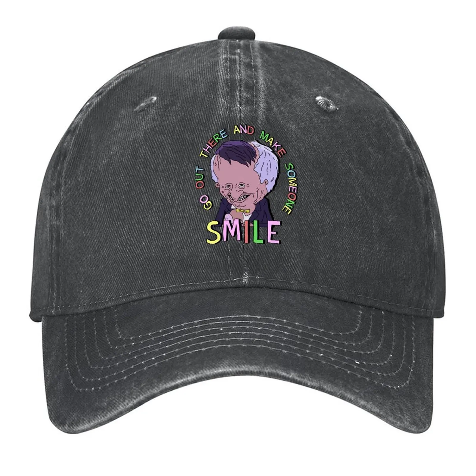 

Go Out There and Make Someone Smile (Smiling Friends) Baseball Cap fashionable Sun Hat For Children Rave Man Women's