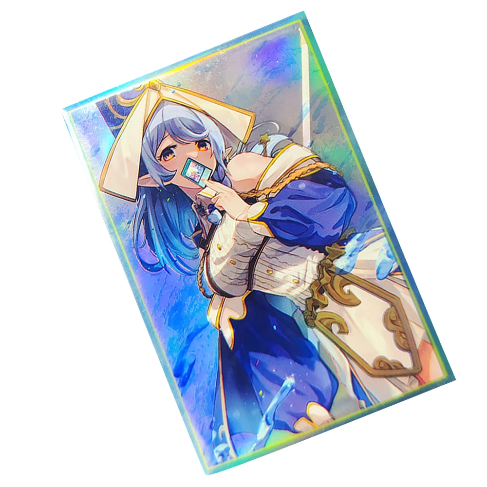 50PCS 63*90mm Water Enchantress Trading Card Sleeves Printing Anime Card Sleeves Perfect Fit YGO Card Protector for PTCG Cards