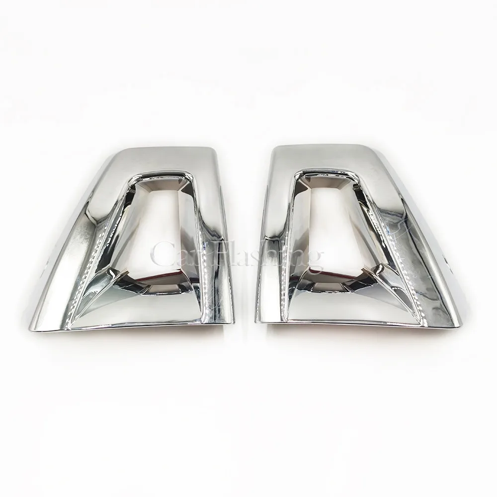 

for 1 Set Chrome Front Bumper Cover For HUMMER H3 H3T 2005-2010 Fog Lamp Corner Covers Trim Guar