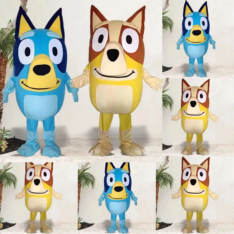 Bluey Bingo Dog Cartoon Doll Costume Adult Walking Cosplay Performance Costume Activity Performance Props Doll Costume