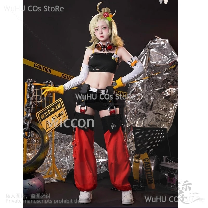 Game Zenless Zone Zero Cosplay Piper Wheel Costume Uniform Pants Wig Props For Girls Woman Christmas Halloween Customized