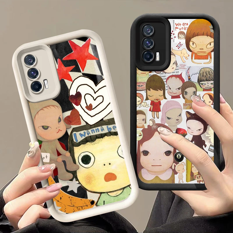 Y-Yoshitomo Girl Naras Phone Case For VIVO V30 X80 X90 X100 Pro V29 V40 Y100 Y02 Y17 Y22 Y76 S Y03 Y21 Y27 Y28 Y35 Y36 Y72 Y75