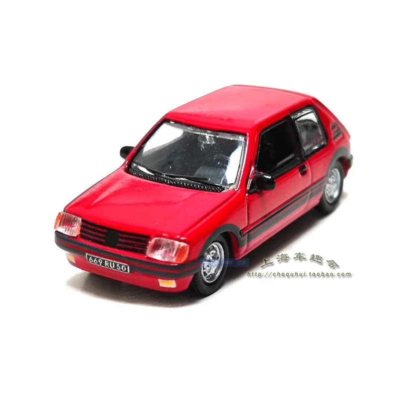 

Литая модель автомобиля 1:87 масштаб 205 GTI, готовый продукт для взрослых, Классическая коллекция, дисплей, статическое украшение, сувенир