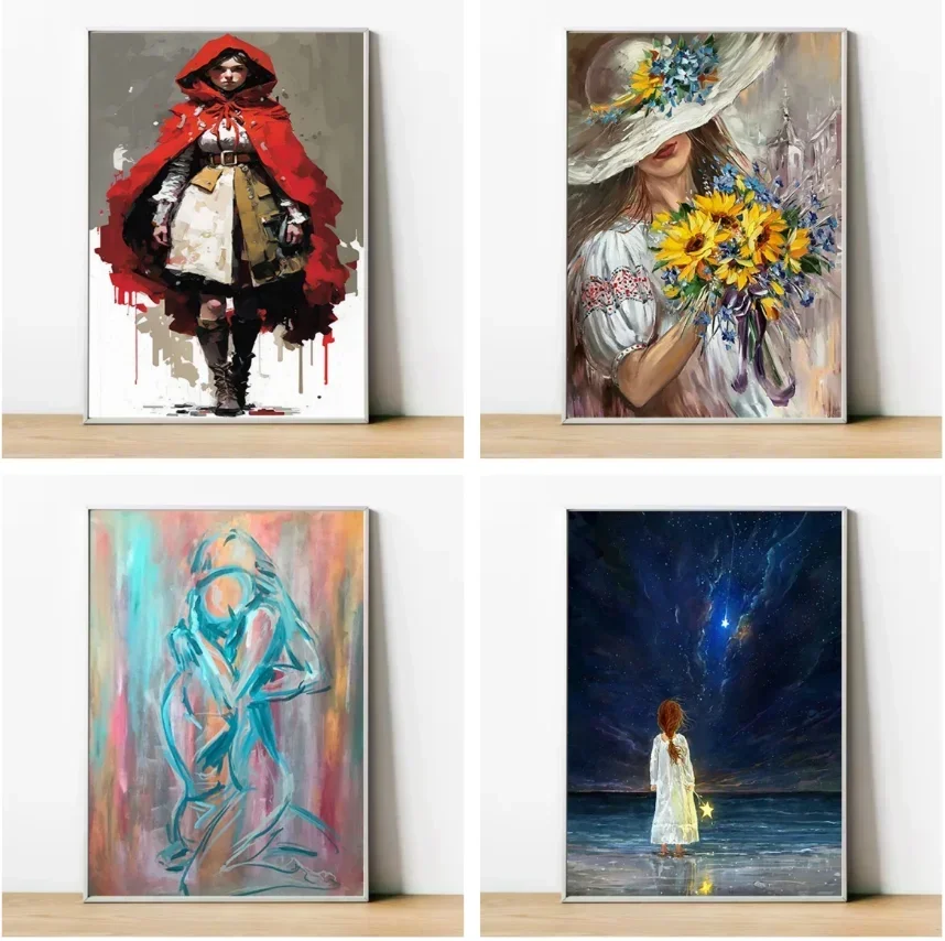 ملصقات لتزيين الجدران للمنزل لوحة زيتية تجريدية بار مقهى لوحات كبيرة ديكور غرفة المعيشة الحديثة ملصق Canv