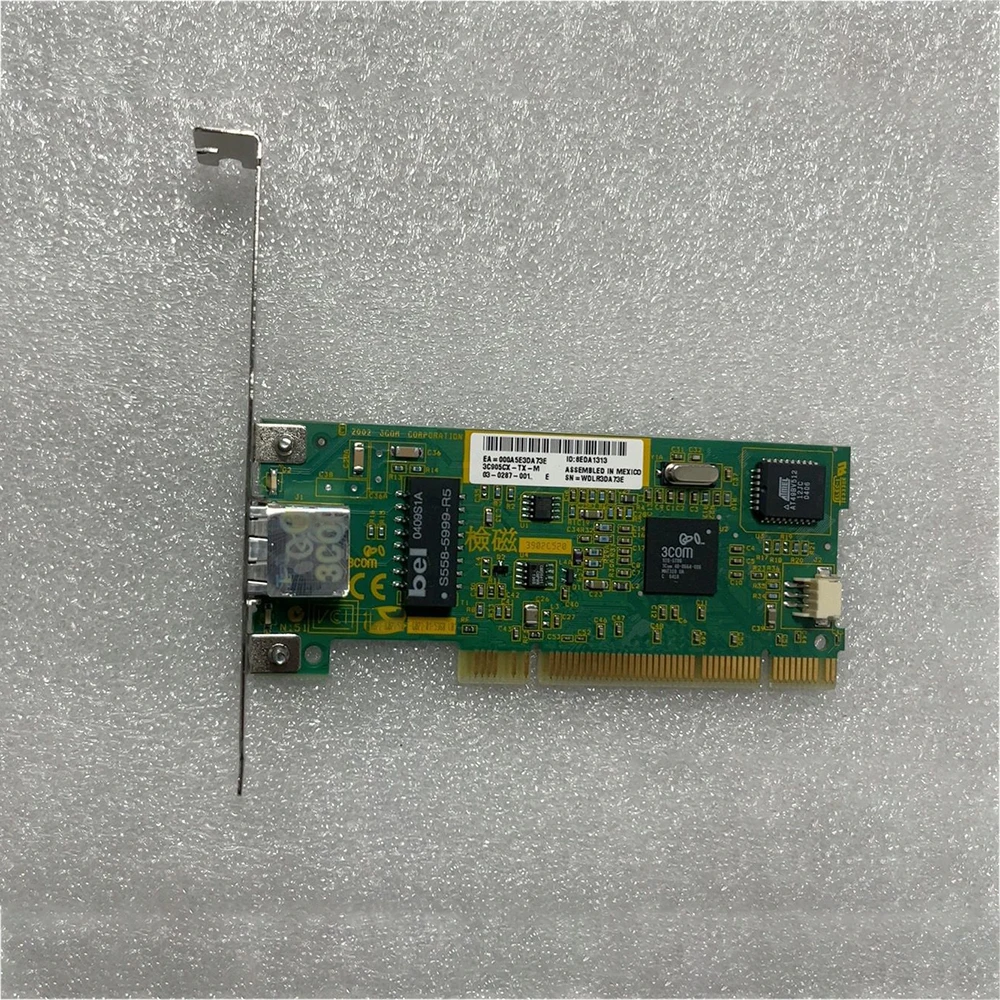 بطاقة شبكة الكمبيوتر الصناعية 3C905CX-TX-M واجهة PCI، بطاقة شبكة 100 متر تدعم نظام WinXP/Win7 32 بت #4