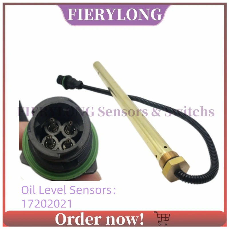 17202021 Fuel Oil Pressure Sensor For Volvo Excavator Ec210 Ec240 E290 L120g2 L60f Loader Auto Parts Accessories