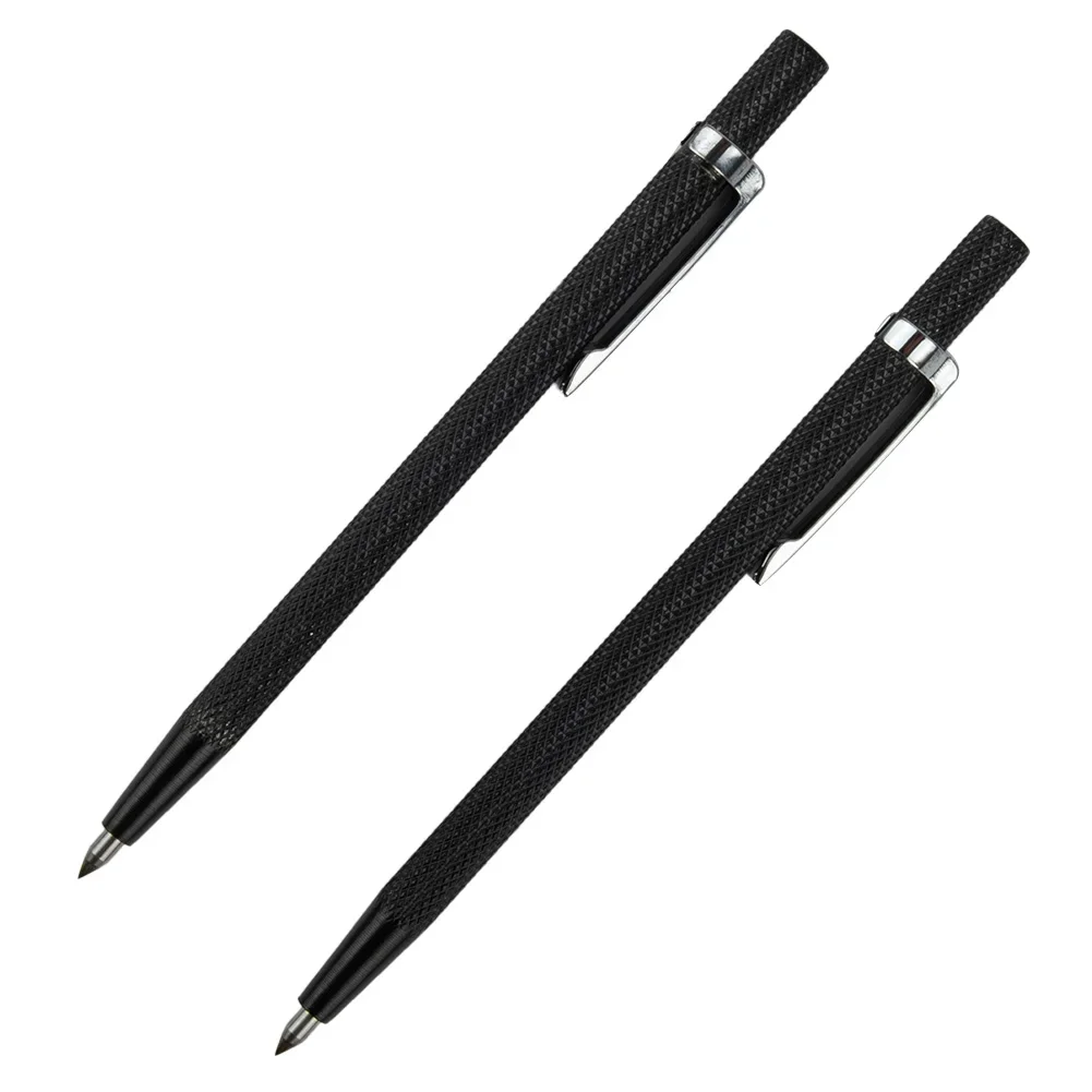 For Iron Sheets Tools Cutting Pen Tile Cutter Metal Tile Cutting Pen Tungsten Steel Alloy 2PCS Black Lettering Pen