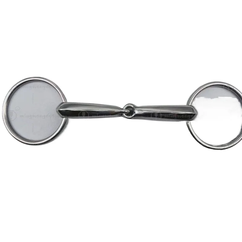 New English Style Horse Bit 304 Stainless Steel 3-Joint Mouthpiece Equestrian Tack Equipment