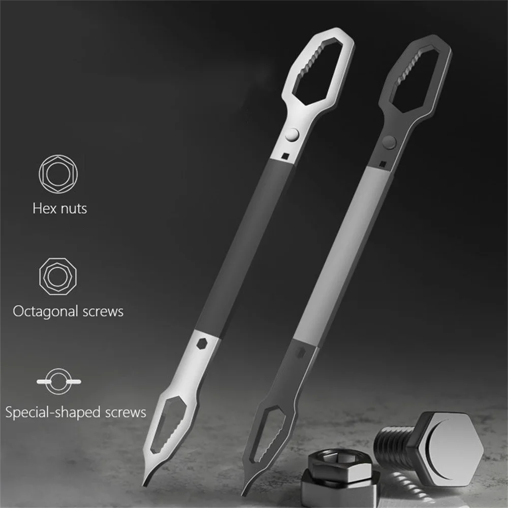 6-22mm Universal Torx Wrench Board Adjustable Double-head Torx Spanner Self-tightening Glasses Wrench Multi-purpose Hand Tools