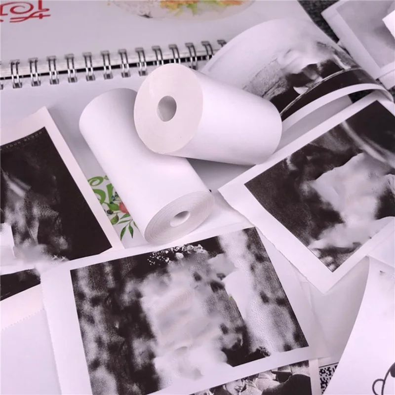 10 gulungan kertas termal mesin kas POS kertas struk 57X30mm kertas Thermal untuk Printer kasir