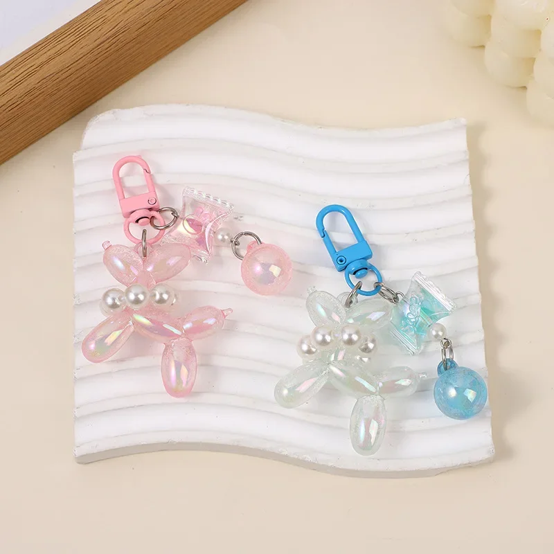 Cute balloon dog Lanyard For IPhone Anti-Lost Bracelet For Samsung Mobile Phone Case Wrist Strap Car Keychain Phone Charm