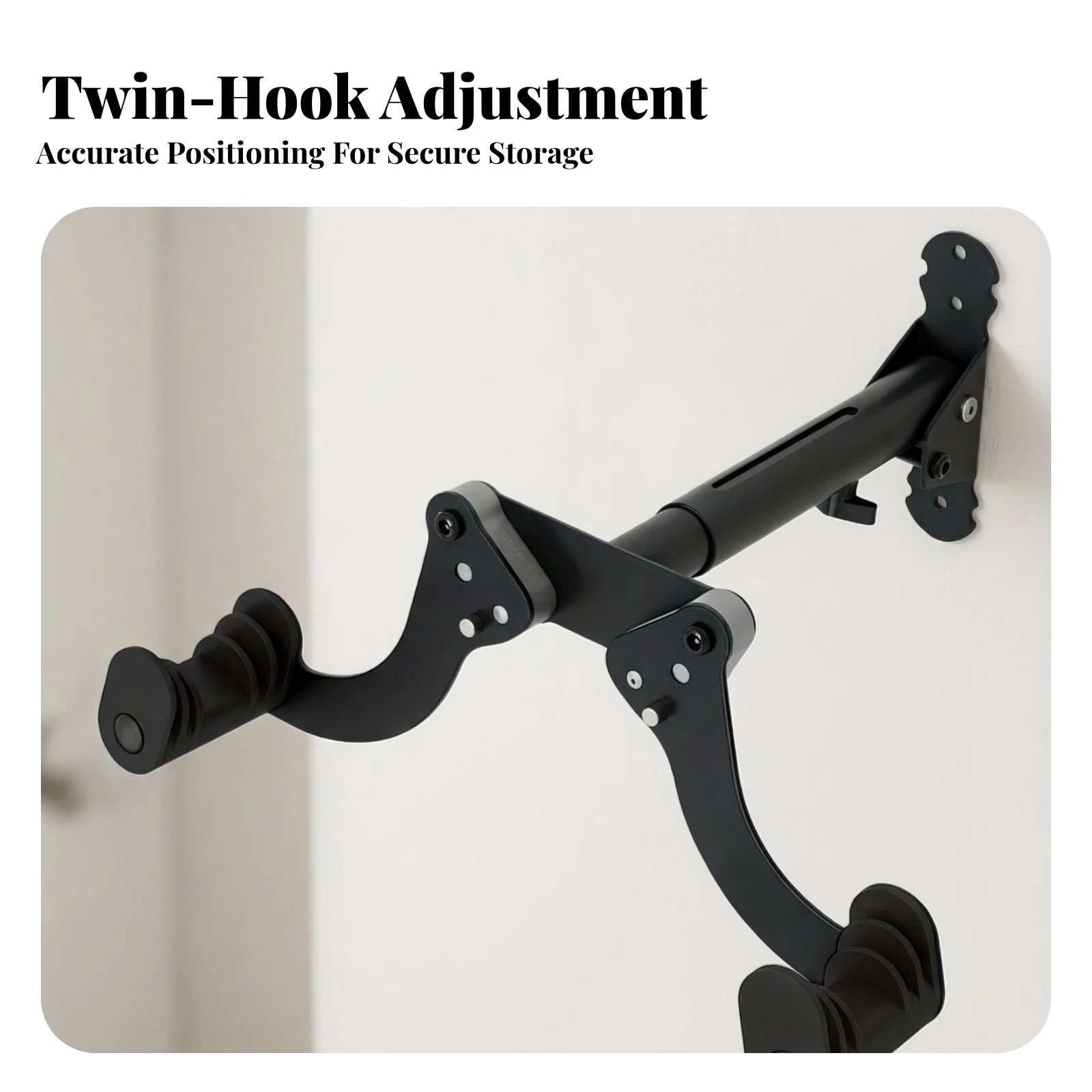 Cycle Hook Rack with Telescoping Arm Horizontal Bike Wall Mount Bike Hook Rack Indoor Cycle Wall Mount Sturdy for Cyclists