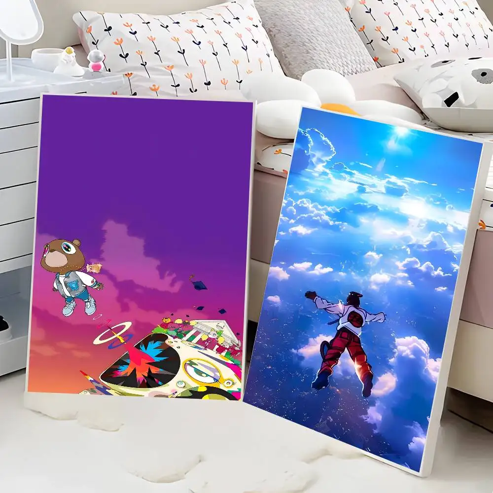 Graduation Ceremony K-Kanye West Whitepaper Poster Waterproof Paper Sticker Coffee House Bar Aesthetic Art Wall Painting