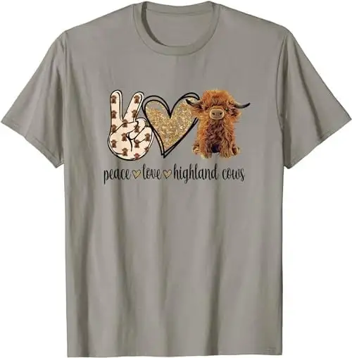 Highland Cow T Shirt Sweat 52268