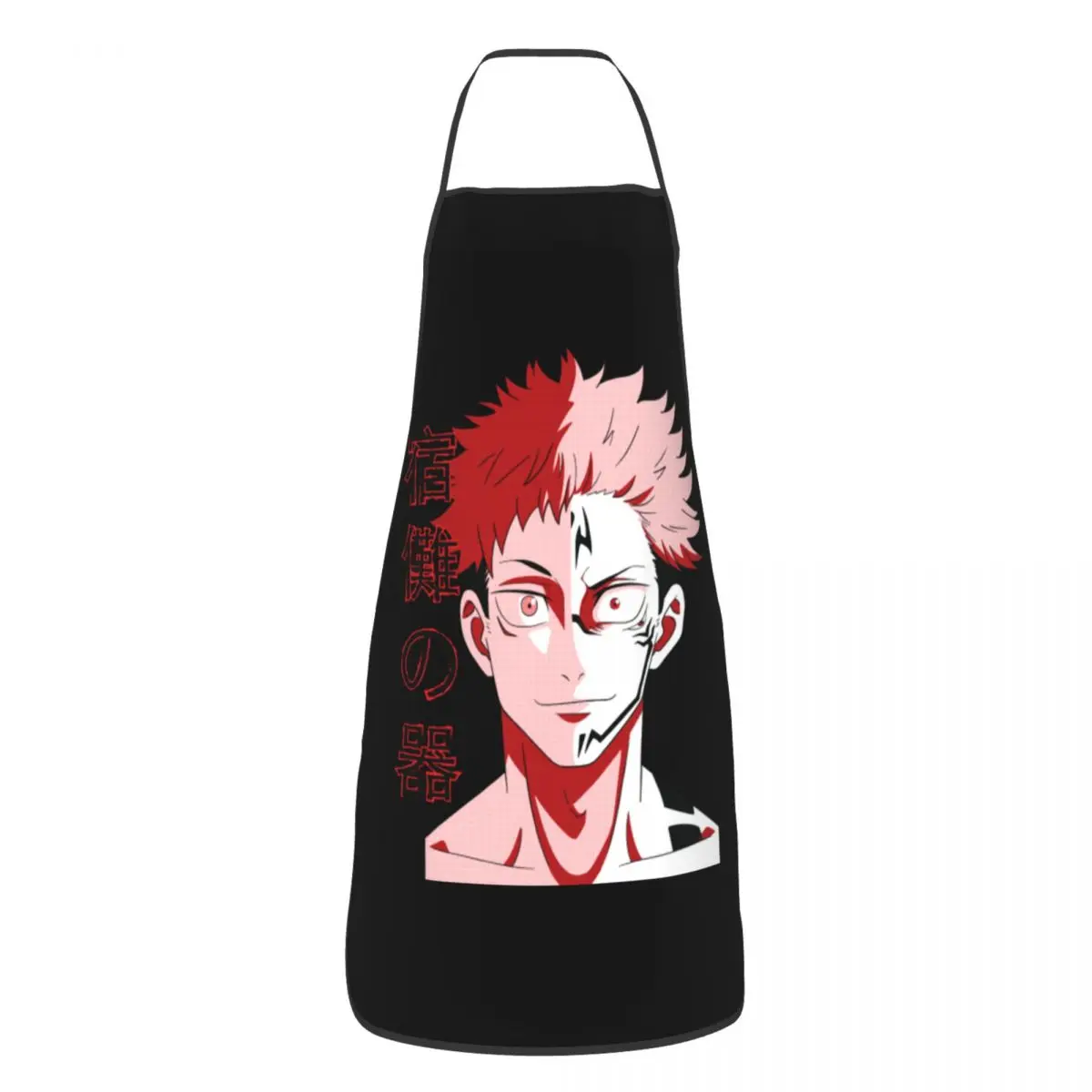 Unisex Fashion Japan Anime Jujutsu Kaisen Bib Apron Adult Women Men Chef Tablier Cuisine for Cooking Kitchen Sukuna Painting