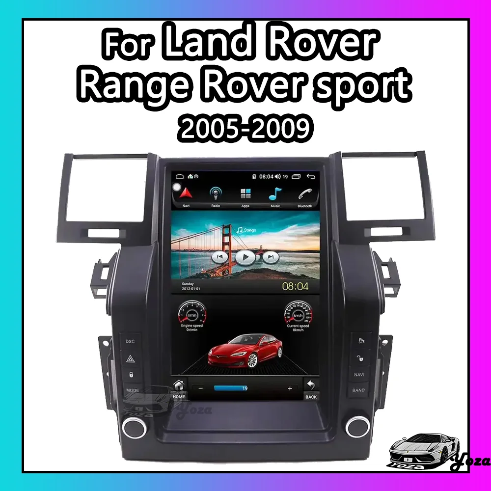 Yoza Carplay Car Radio For Landrover Range Rover sport 2005 - 2009 Android11 Tesla Screen Multimedia Player  Navigation 5G WIFI