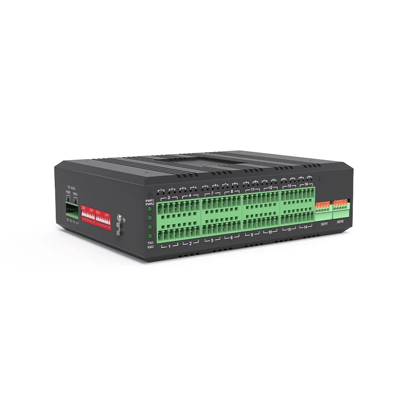 Din Rail Industrial 16 Channels RS485 Hub 1 Port Serial RS232/422/485 To 16 Ports RS485 Hub