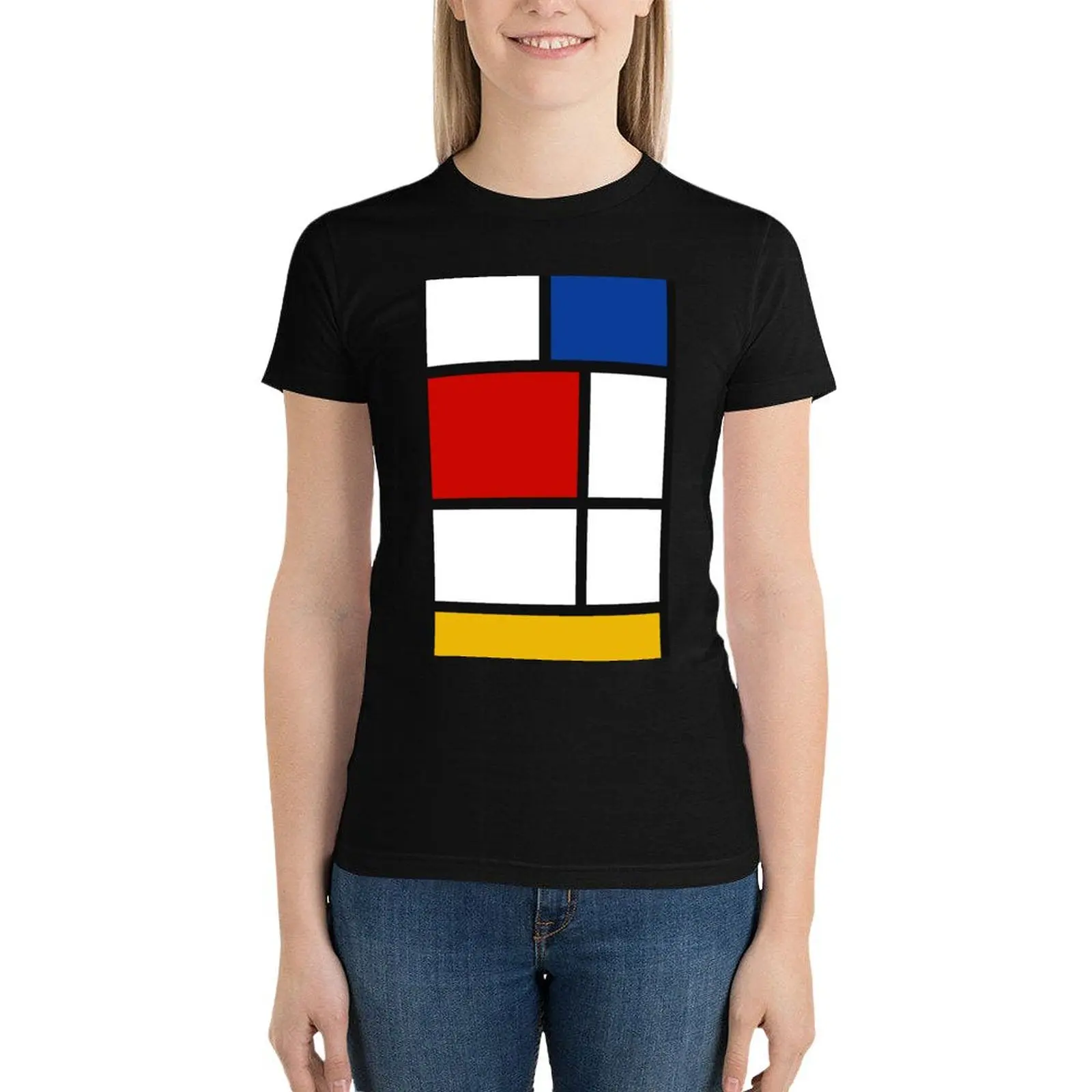 

De Stijl #1 (Mondrian Inspired) T-Shirt graphics shirts graphic tees Women's tops