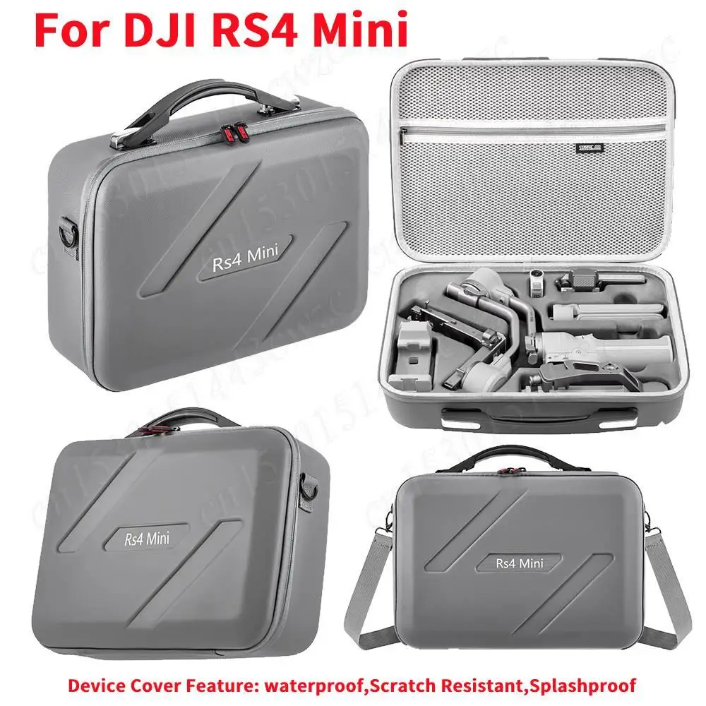 

For DJI RS4 Mini Carrying Case PU Shoulder Bag Shockproof Portable Storage Bag For DJI RS4 Mini Handbag Stabilizer Accessories