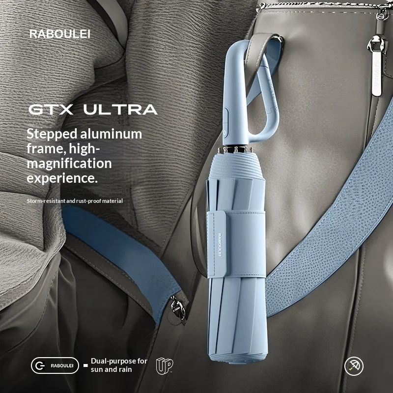 

Автоматический обратный зонт, ветрозащитный, с защитой от ультрафиолета, двойного назначения, большой зонт для мужчин, женщин, студентов, для путешествий на природе