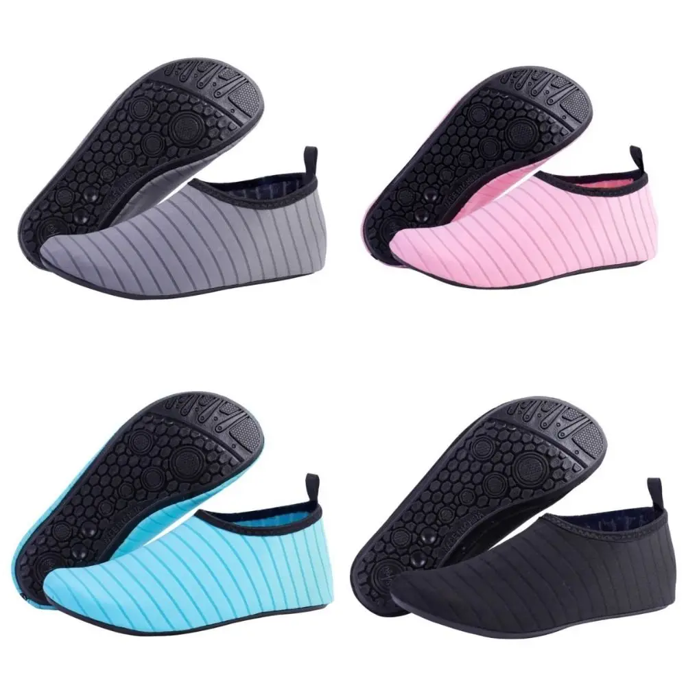 1 Pair Unisex Water Sports Shoes Anti-Slip Quick-Dry Barefoot Socks Rubber Sole Lightweight Beach Swim Shoes Water Sports
