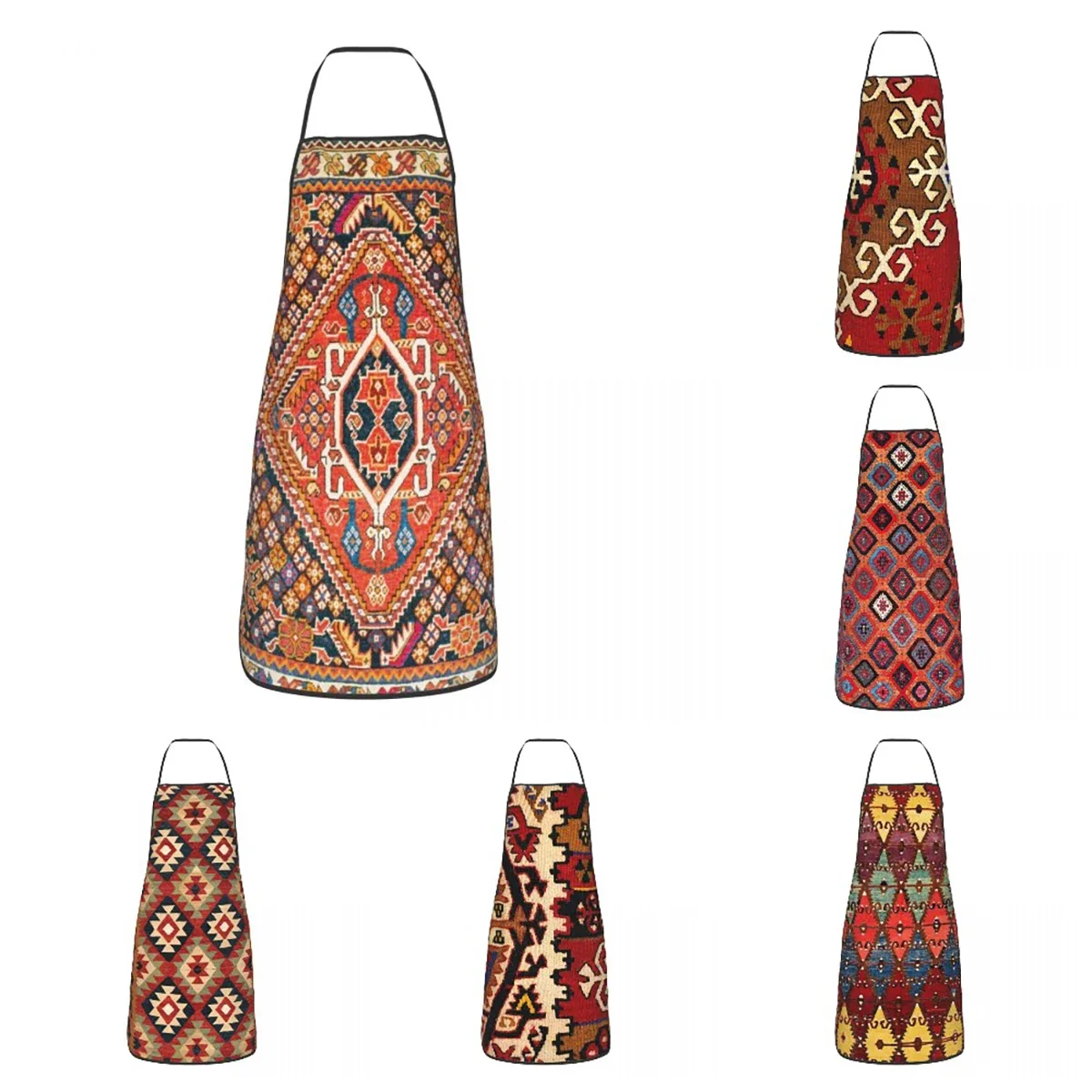 

Антикварный персидский племенный турецкий кухонный фартук для шеф-повара для приготовления пищи и выпечки для мужчин и женщин, богемный этнический художественный стол, кухня, садоводство