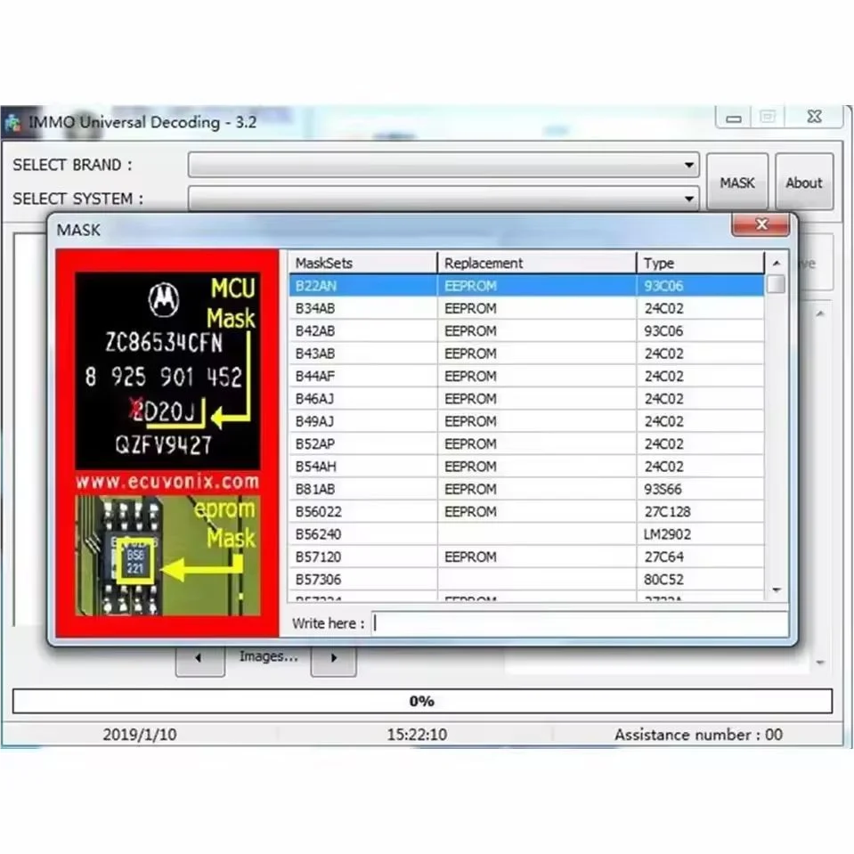 Hot Sell EcuVonix 3.2 Unlimited Crack IMMO Universal Decoding 3.2 with free keygen Car diagnostic software link 32GB USB