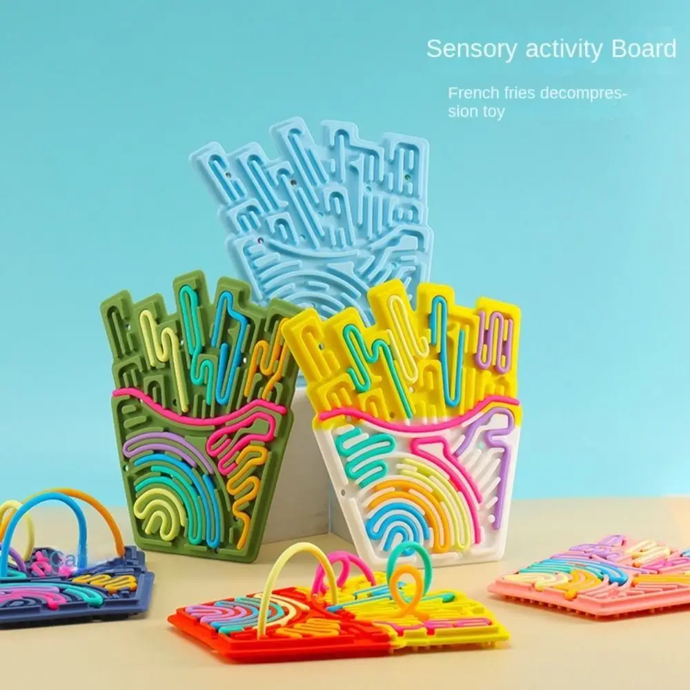 

Silicone Sensory Activity Board Motor Skills Montessori Silent Sensory Board Learning Fidget Kids Busy Board Travel