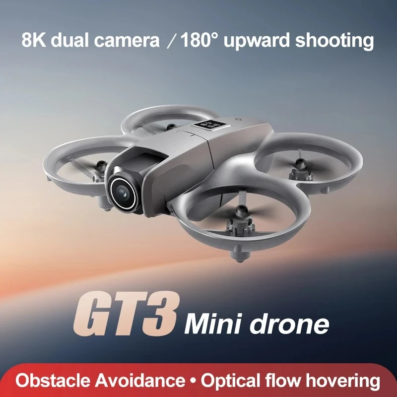 2025 GT3 RC Drone 8K 5G profesional HD fotografía aérea evitación de obstáculos Control remoto avión Cámara Dual Quadcopter juguete