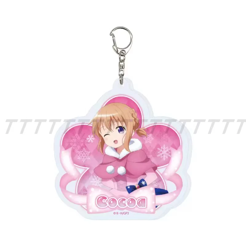 Gioco Hoto Kokoa Kafuu Chino Tedeza Rize Ujimatsu Chiya Kirima Sharo Portachiavi Bambola Anime Acrilico Portachiavi Ciondolo Regalo