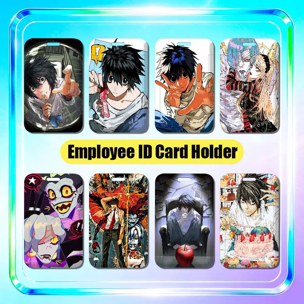 For Death Note L Lawliet Misa Employee ID Card Holder Office Badge Student Work Bank Credit Holders Hard Case Shell