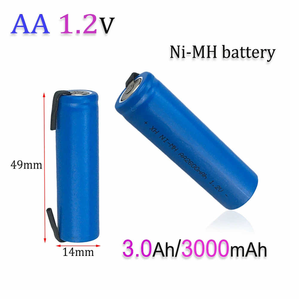 

AA 1.2V 2600mAh/2.6Ah NI-MH Rechargeable Battery Suitable For MP3 RC Toys LED Flashligh