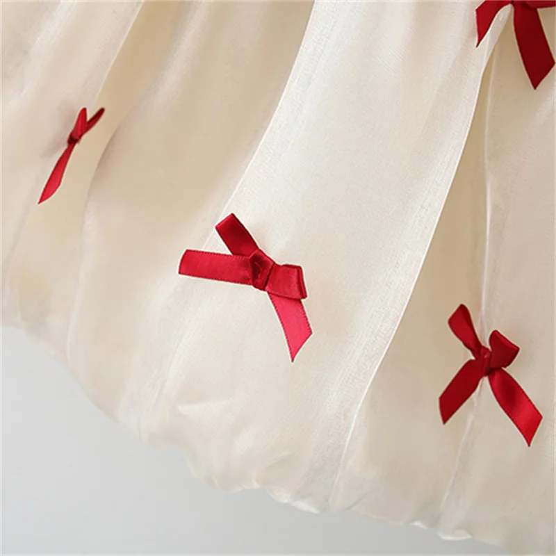 Słodka Sukienka Dziecięca Letnia Bez Rękawów Przyjazna dla Ciała Bawełniana Odzież dla Dziewczynki Modna Kokarda Sukienki dla Niemowląt 0-3 Lata Ubrania dla Niemowląt i Dzieci