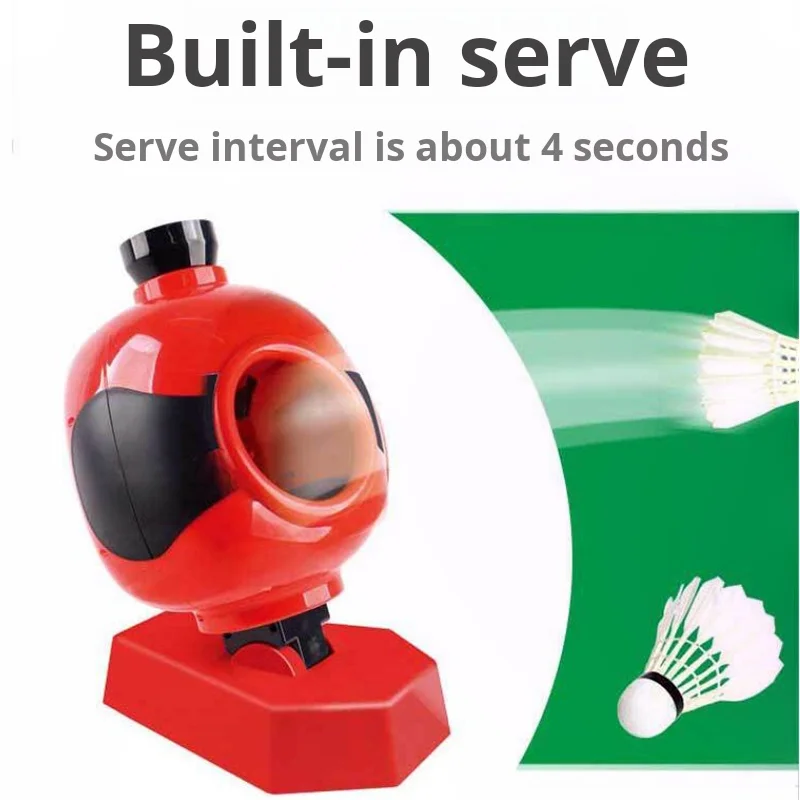 آلة كرة الريشة روبوت محمول أوتوماتيكي لمدرب السجال للبالغين والأطفال المبتدئين جهاز تدريب ممارسة الرمي #5