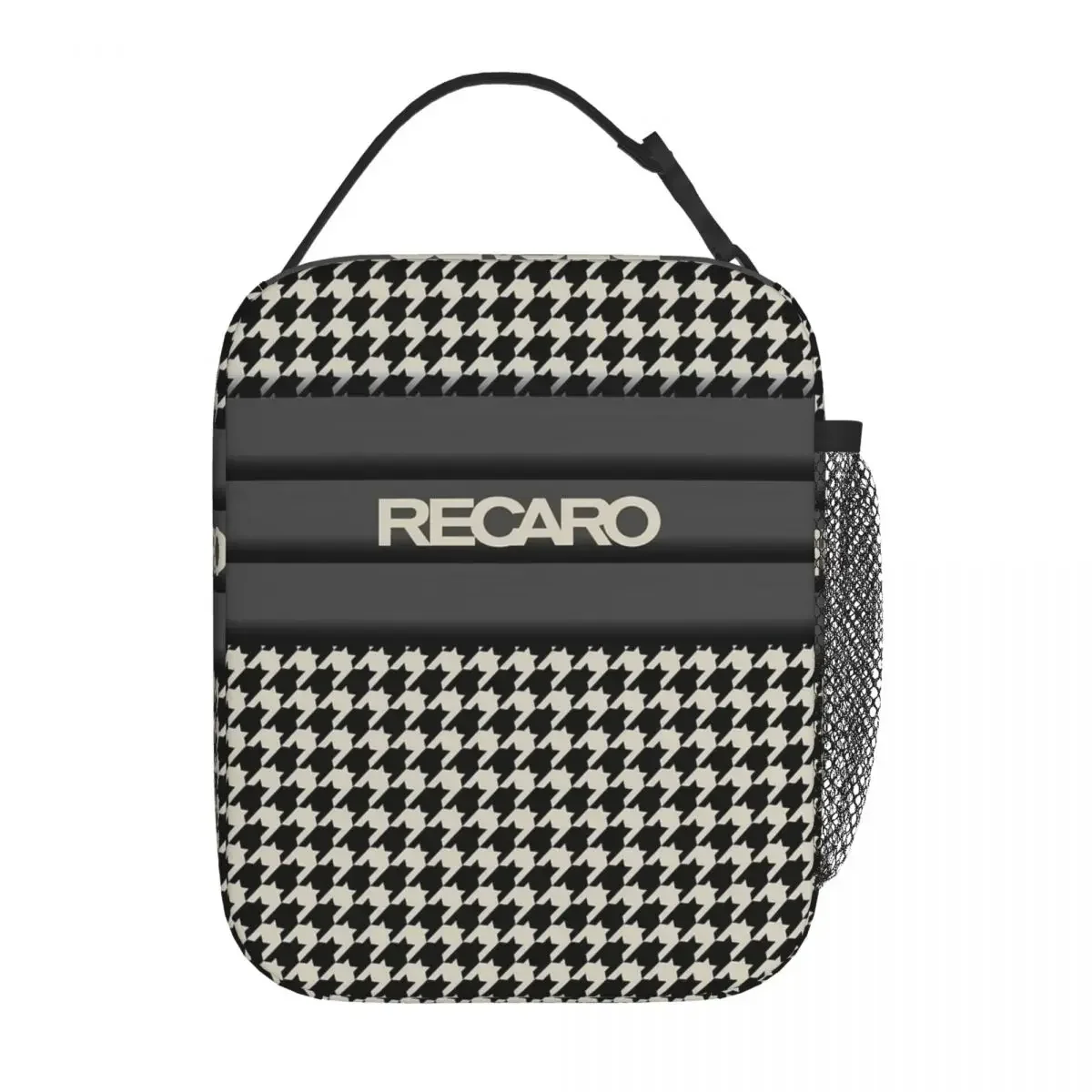 

Recaros Houndstooth Thermal Insulated Lunch Bags for School Reusable Bento Box Cooler Thermal Lunch Boxes