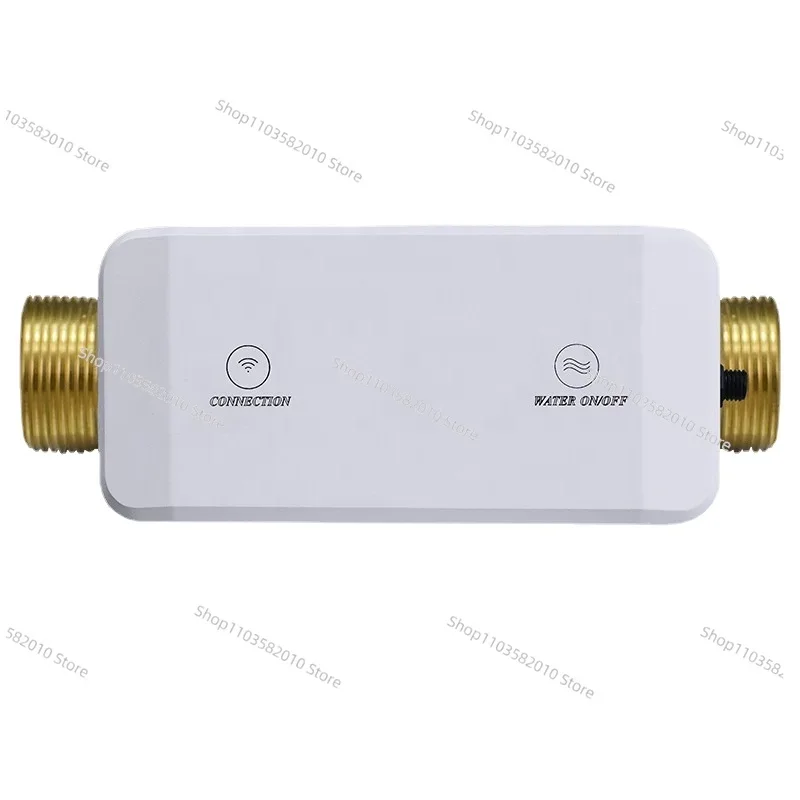 Tuya Water Pressure Temperature Measurement WiFi Water Flow Meter Smart Life Water Leak Control Solenoid Valve