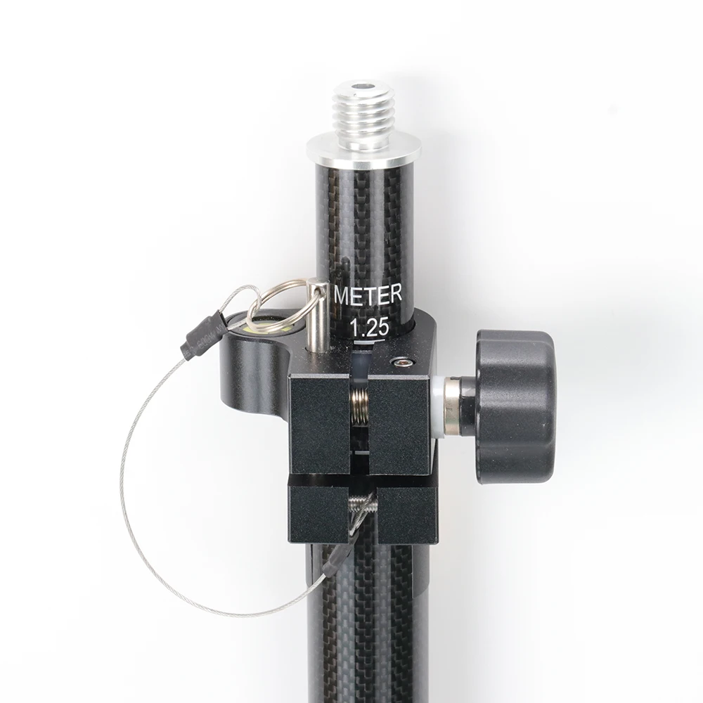 2.2m Carbon Fiber Telescopic 2 Sections Surveying Pole, GNSS Accessroeis GPS Rover Pole With Twist Lock, GPS Pole For RTK/Prism
