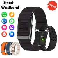 Reloj inteligente para hombres y mujeres, pulsera inteligente de Fitness, banda deportiva, Monitor de ritmo cardíaco y presión arterial, relojes multifunción impermeables